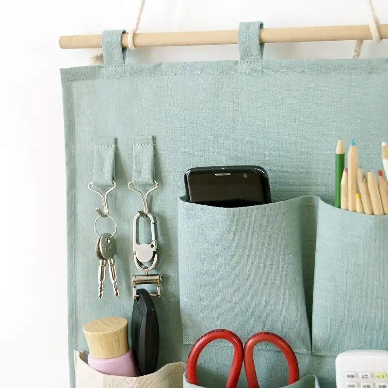 Cotton & Linen Over-Door Hanging Organizer
