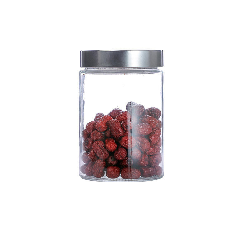 Airtight Glass Storage Jars with Lids — Food, Snacks & Tea (800ML–2100ML)