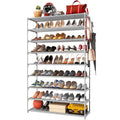 Large Stackable Shoe Rack with Non-Woven Fabric | Closet & Entryway Organizer