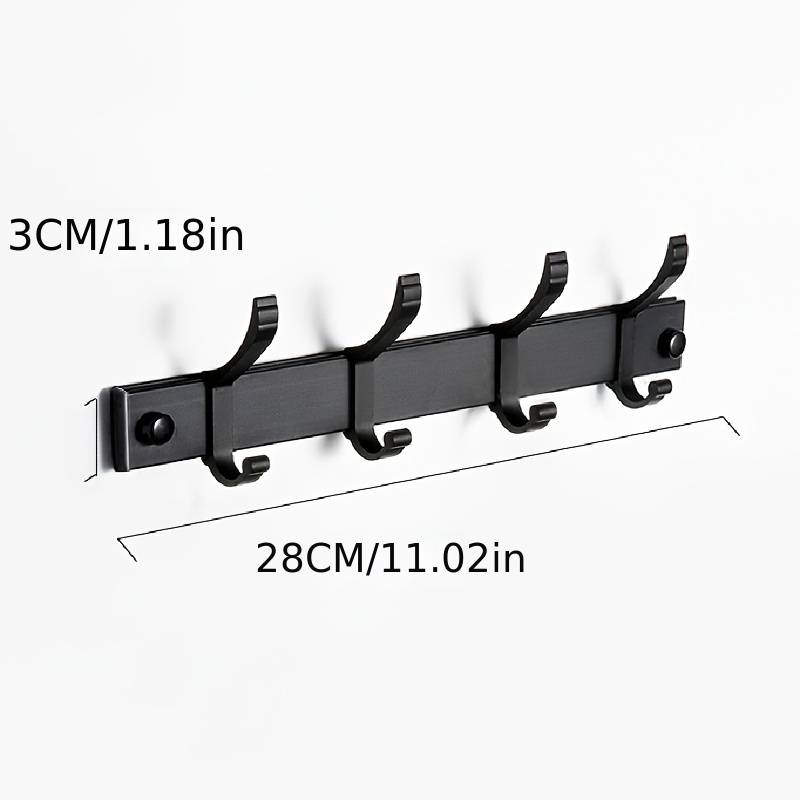Multifunctional Wall-mounted Hanger with Hooks (1pc)