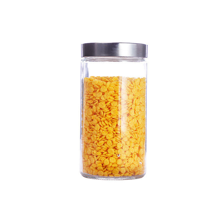 Airtight Glass Storage Jars with Lids — Food, Snacks & Tea (800ML–2100ML)