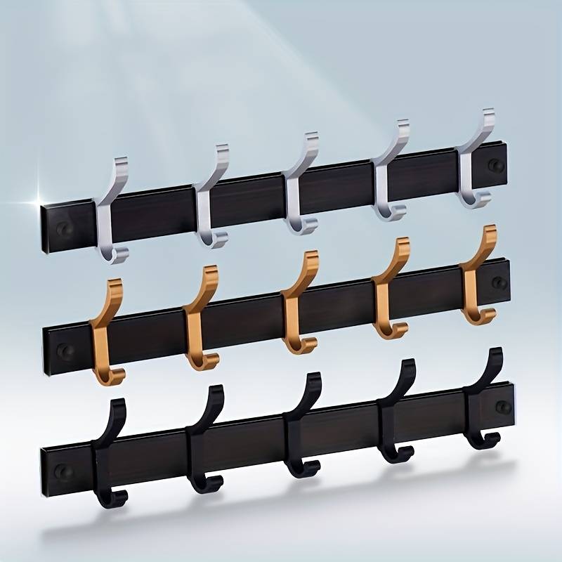 Multifunctional Wall-mounted Hanger with Hooks (1pc)