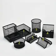 6-Piece Iron Mesh Desk Organizer Set
