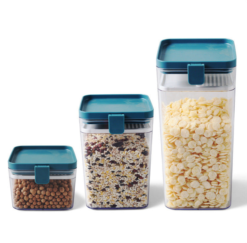 Airtight Kitchen Food Storage Containers — 500ML to 1600ML (Blue, Yellow & White)