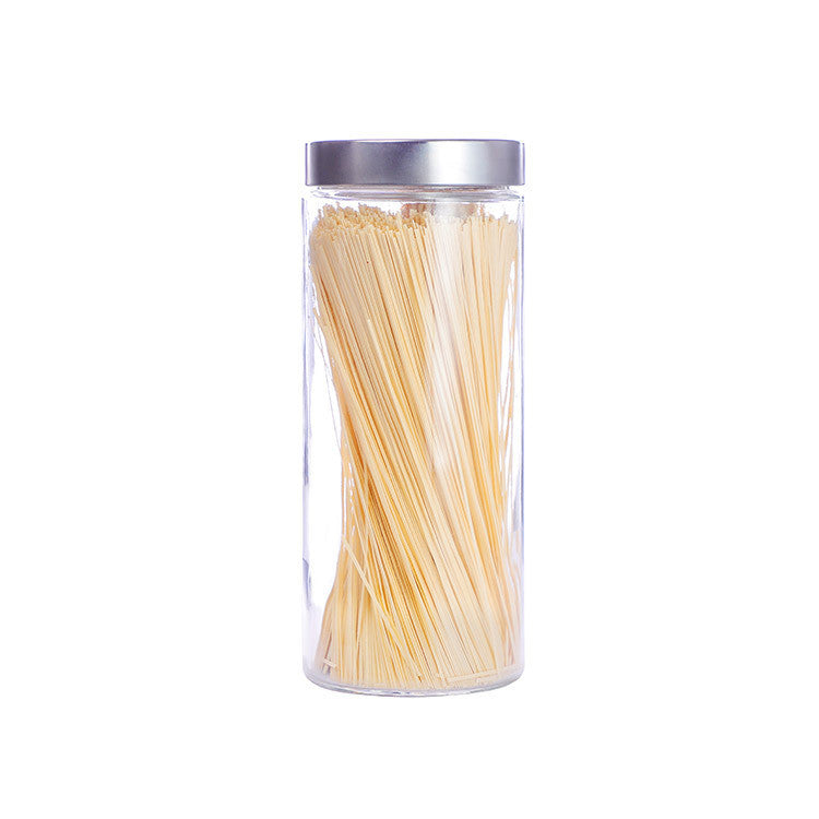 Airtight Glass Storage Jars with Lids — Food, Snacks & Tea (800ML–2100ML)