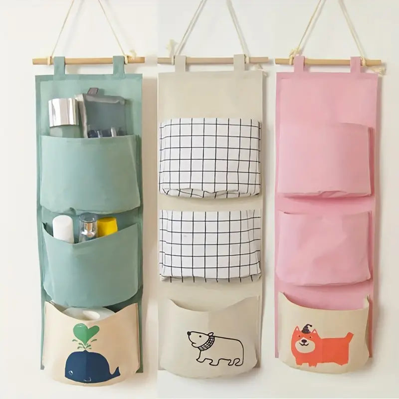 Cotton & Linen Over-Door Hanging Organizer