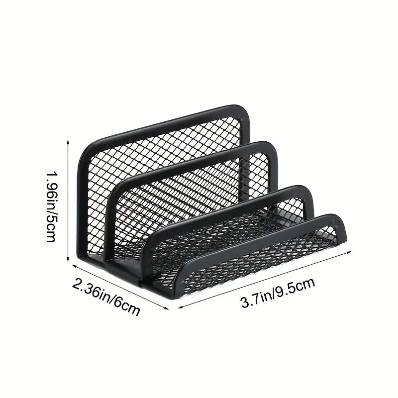6-Piece Iron Mesh Desk Organizer Set