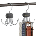 Rotatable Belt & Tie Organizer for Closet