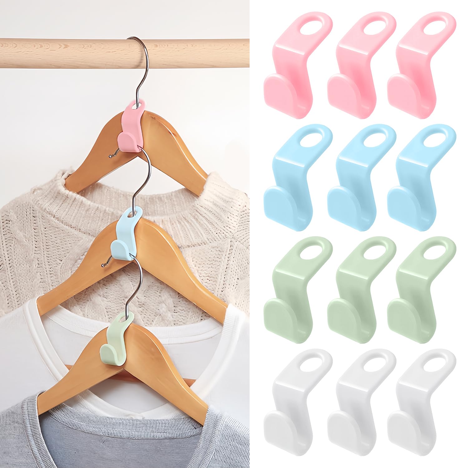 Hanger Connector Hooks — 50 Pack