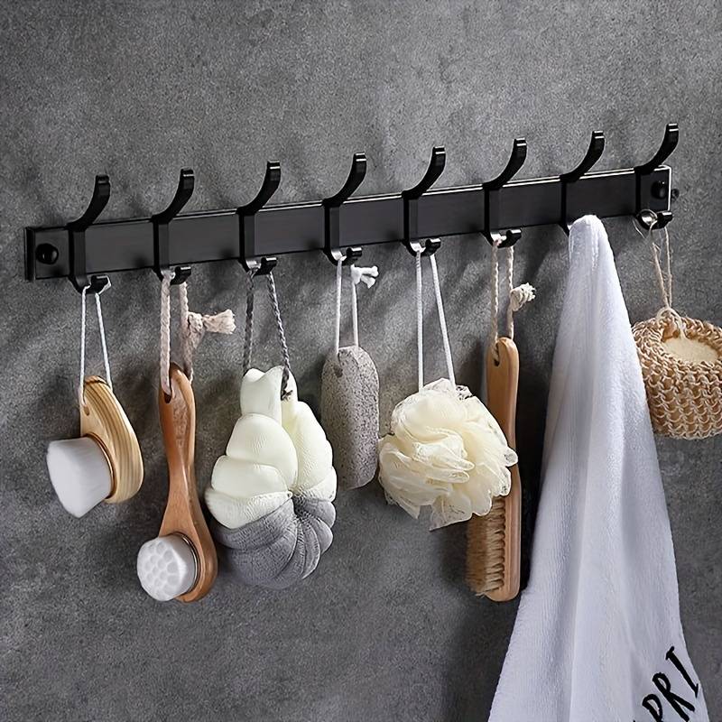 Multifunctional Wall-mounted Hanger with Hooks (1pc)