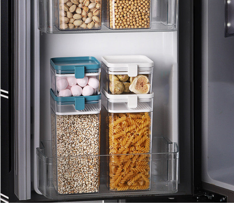 Airtight Kitchen Food Storage Containers — 500ML to 1600ML (Blue, Yellow & White)