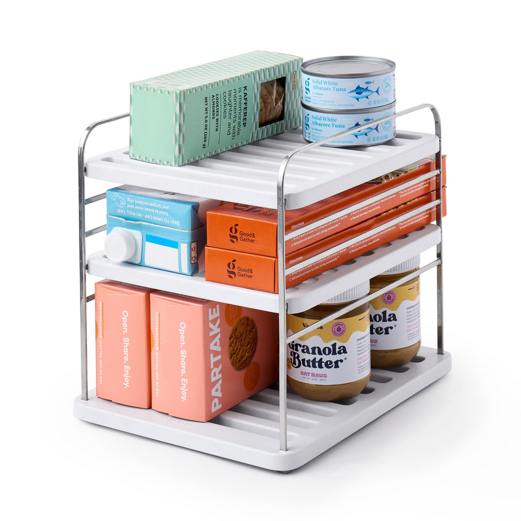 3-Tier Compact Cabinet Shelf Organizer