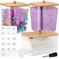 Laundry Room Storage Containers — Set of 3 (with Scoops)