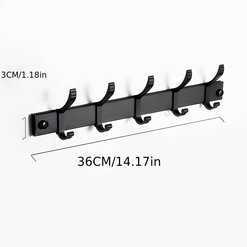 Multifunctional Wall-mounted Hanger with Hooks (1pc)