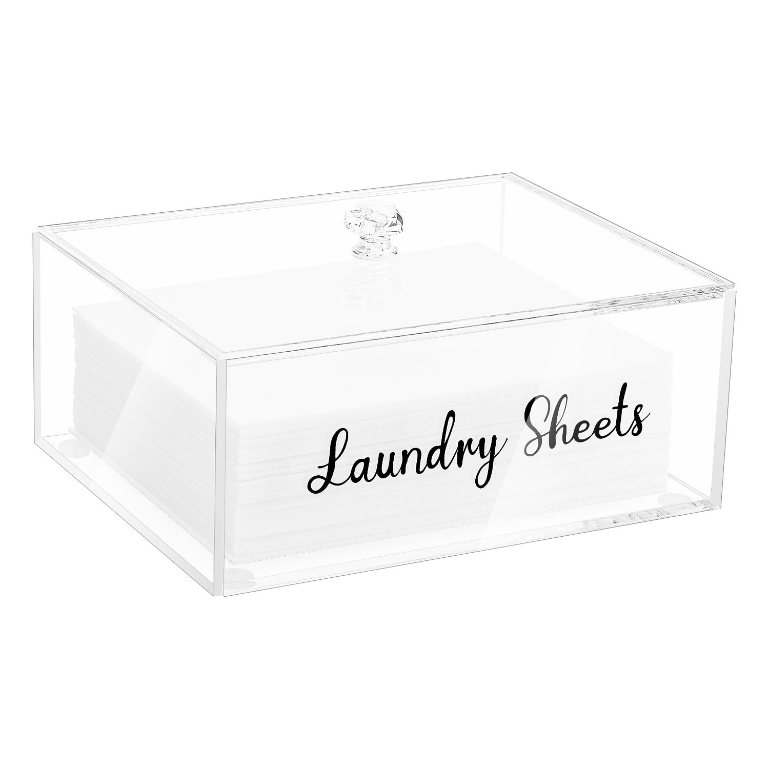 Acrylic Laundry Detergent Sheet Holder
