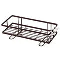 Durable Iron Bathroom Storage Rack with Towel Hook