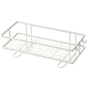 Durable Iron Bathroom Storage Rack with Towel Hook