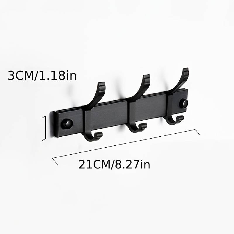 Multifunctional Wall-mounted Hanger with Hooks (1pc)